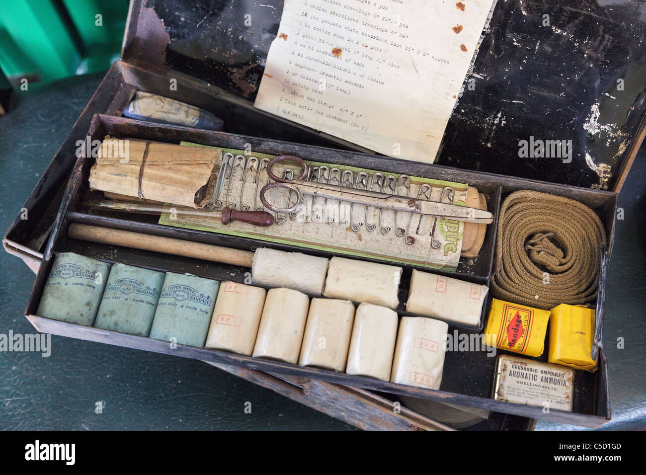 WW2 first aid kit Stock Photo Alamy