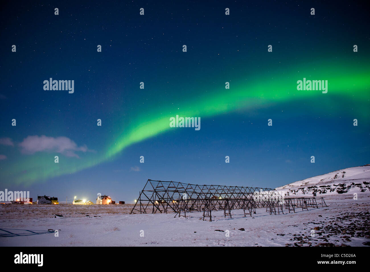 Northern lights village hires stock photography and images Alamy