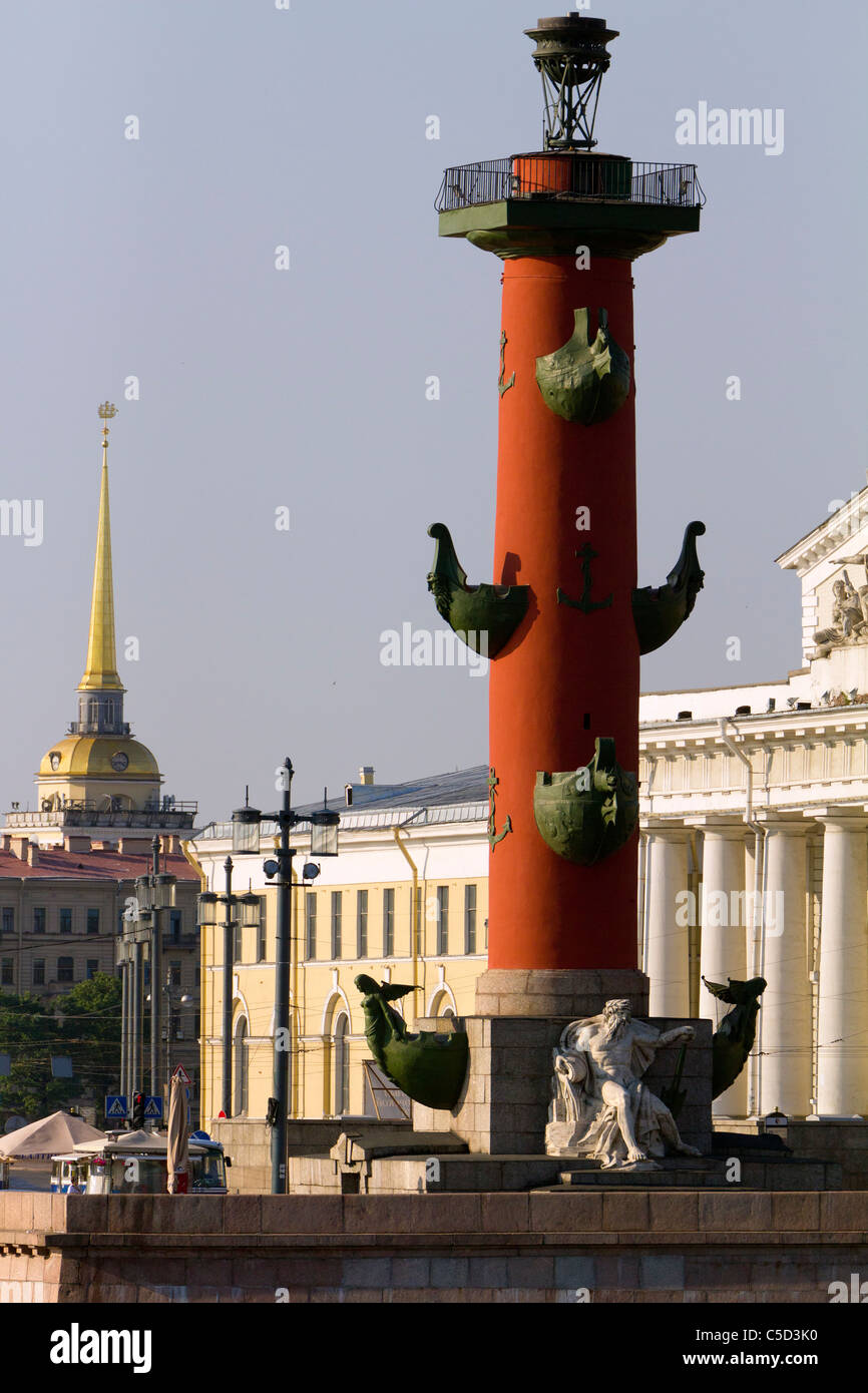 Victory rostrum on the banks of the Neva, Saint Petersburg Russia 2 Stock Photo