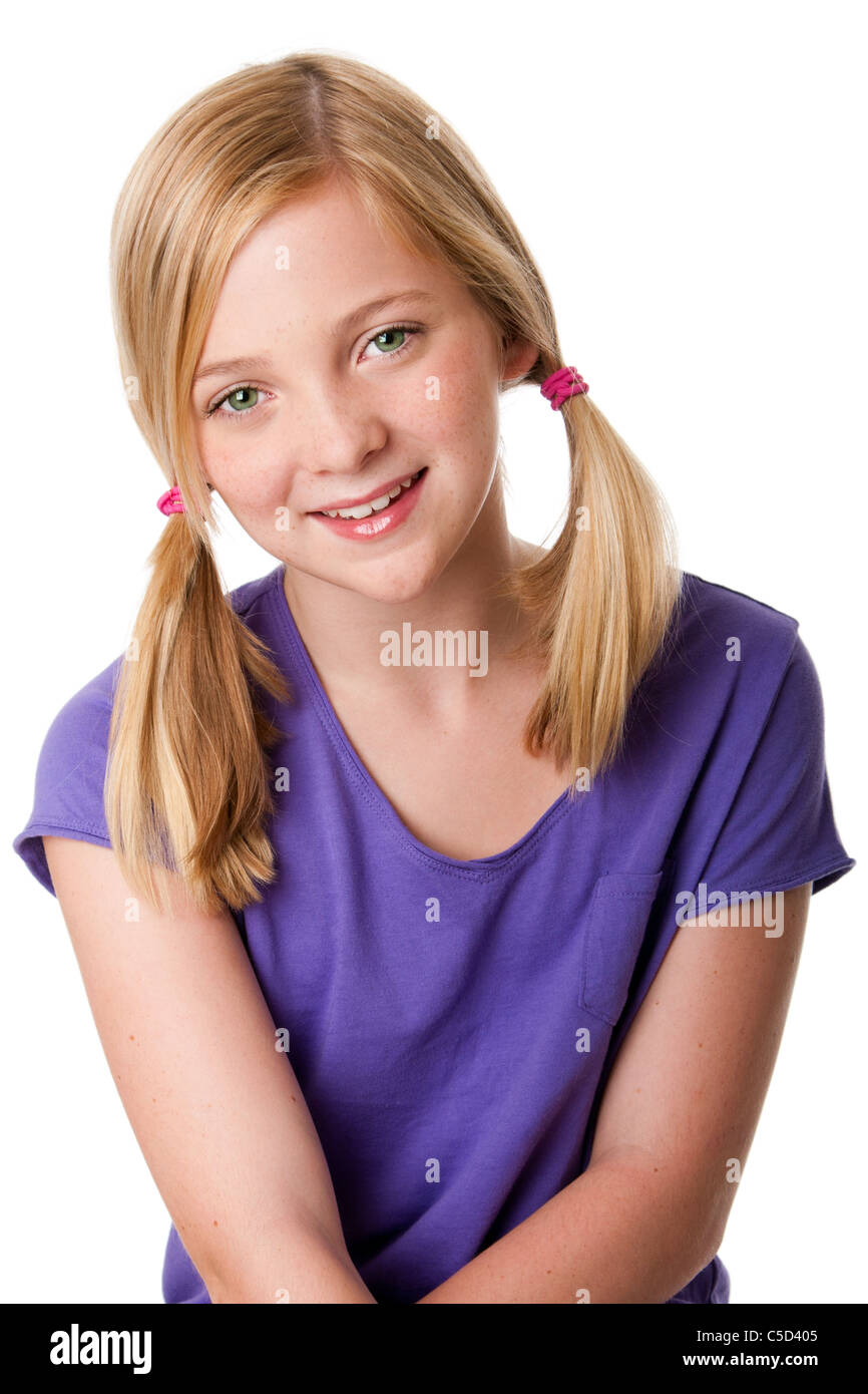 Young Teen With Pony Tails