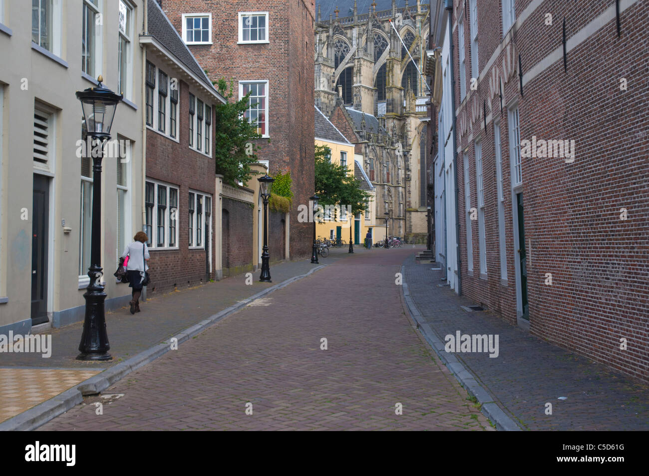 Achter de Dom street Museumkwartier district Utrecht city the Netherlands Europe Stock Photo