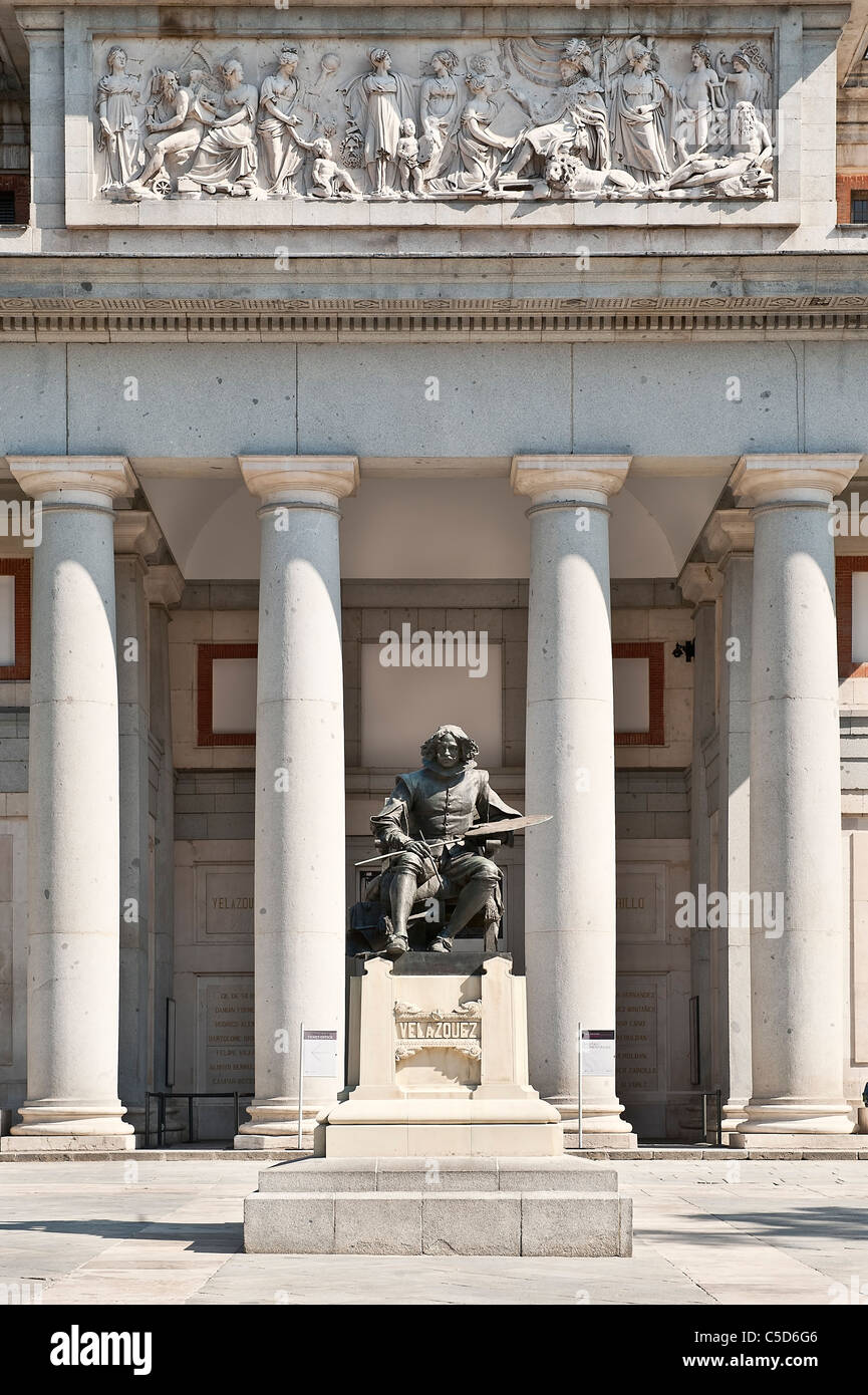 Velázquez sculpture at the Prado museum, Madrid, Spain Stock Photo