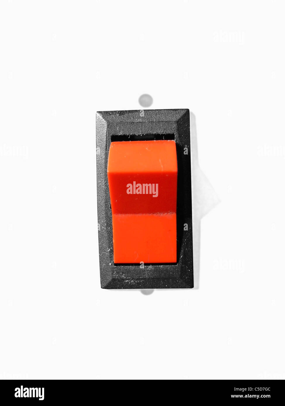 On Off Switch of a rechargeable battery Stock Photo