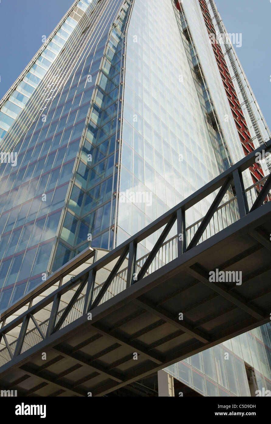 The Shard of Glass, under construction, London Bridge, United Kingdom. Stock Photo