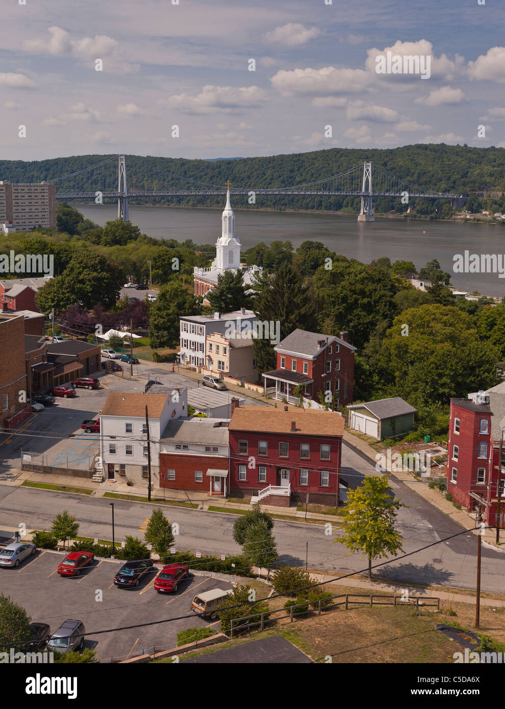 POUGHKEEPSIE, NEW YORK, USA View of Poughkeepsie, with MidHudson