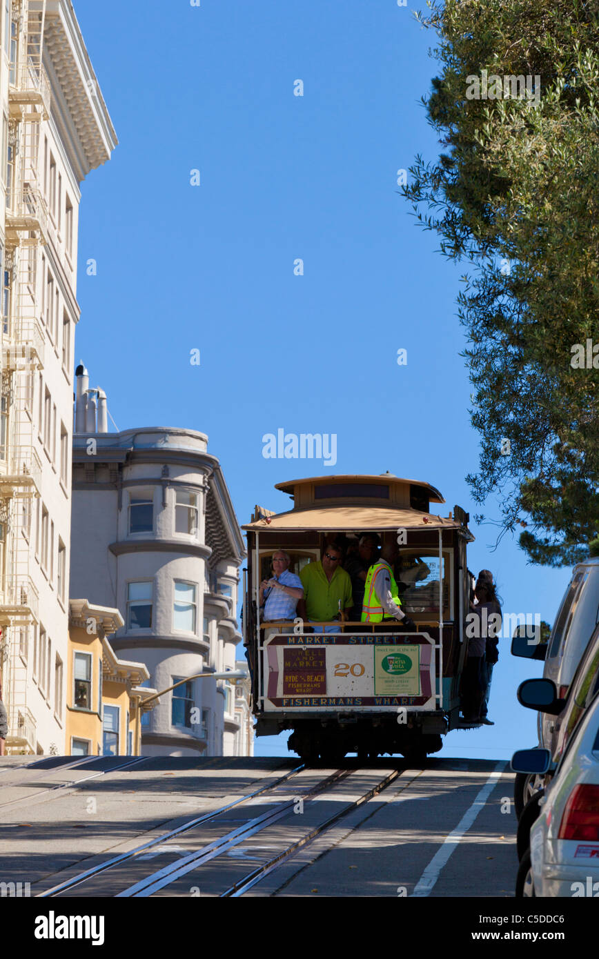 san francisco cable cars California USA Stock Photo Alamy