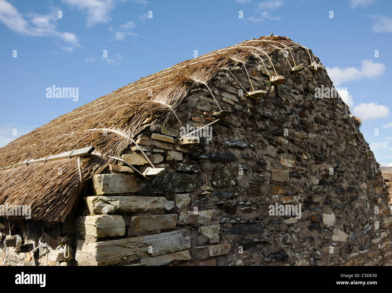Irish thatched cottage Stock Photo