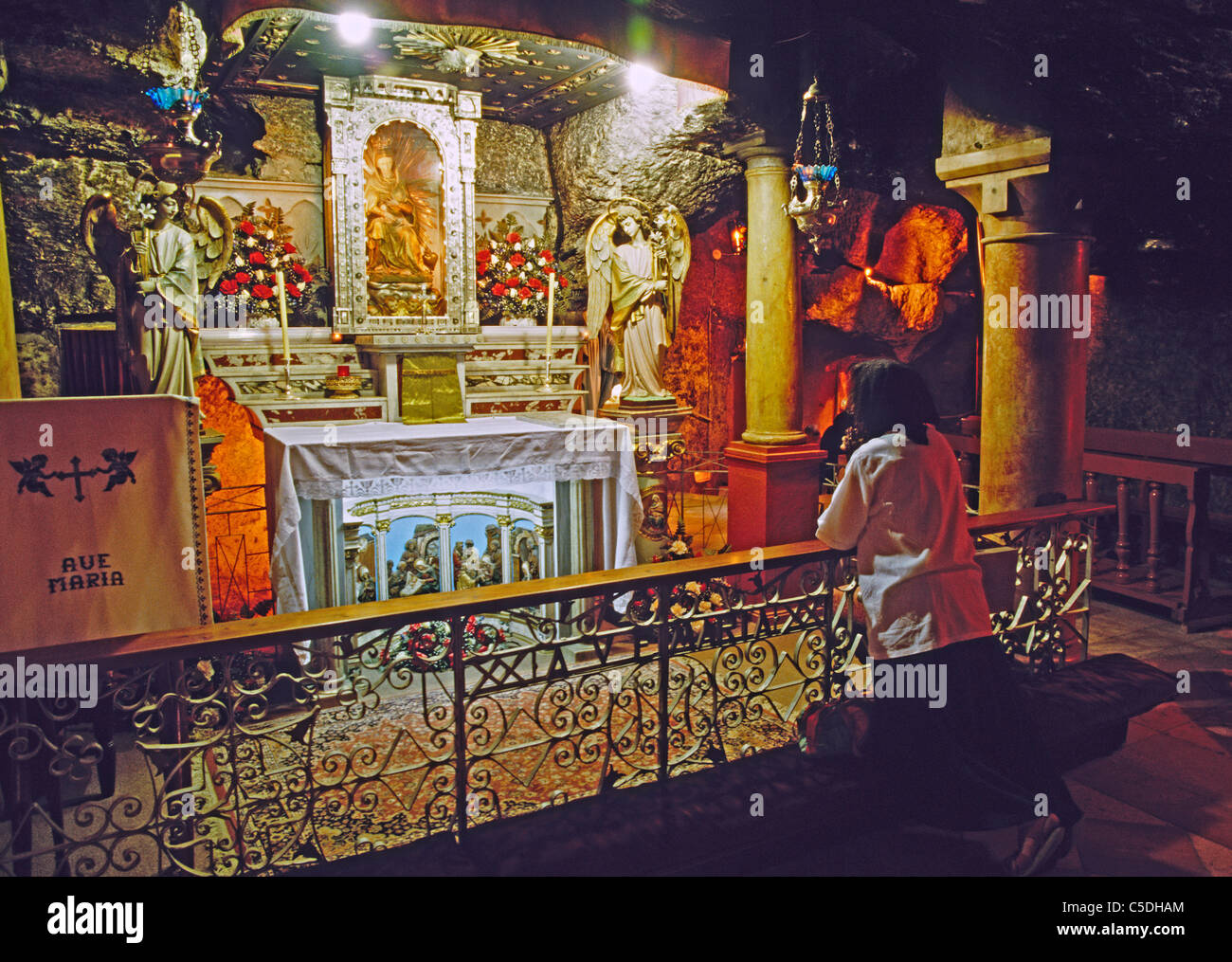 Church of the Nativity in Bethlehem is built over cave at right where Jesus of Nazareth was