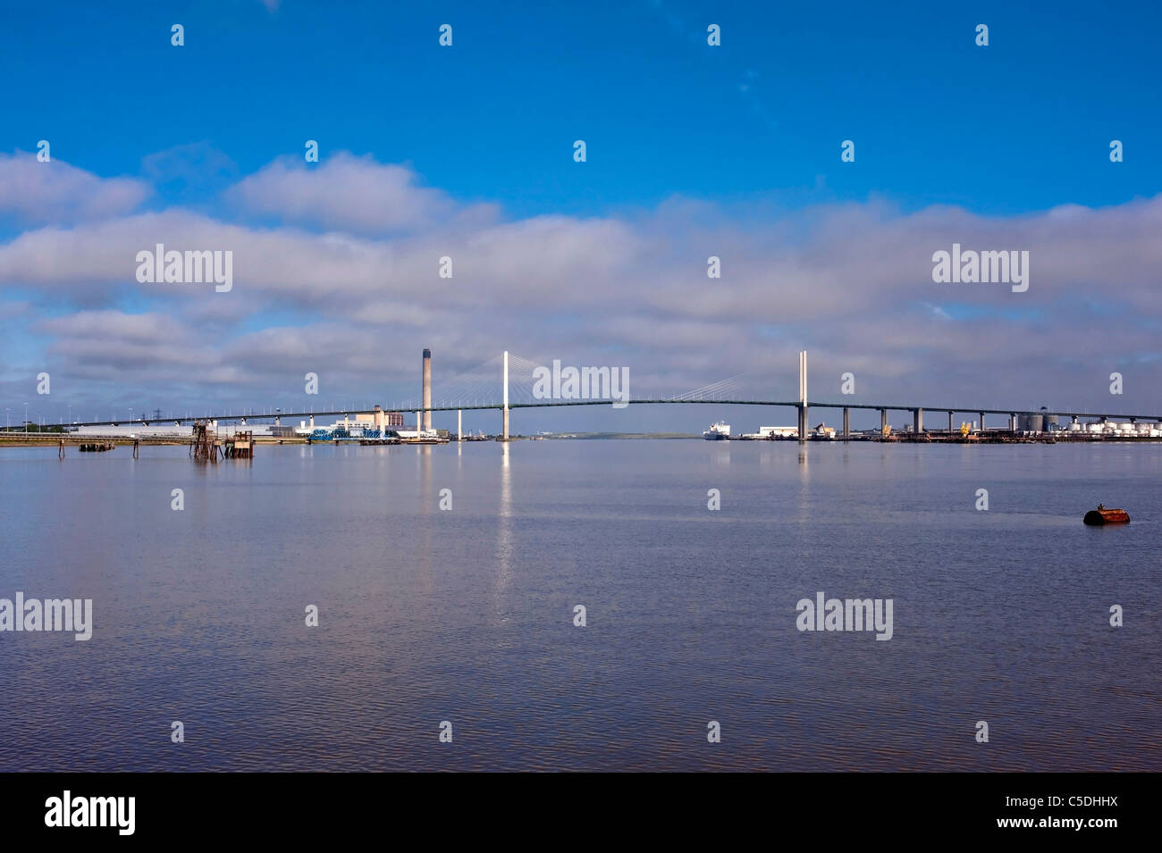 The Dartford Crossing Bridge over the River Thames from Greenhithe Stock Photo Alamy