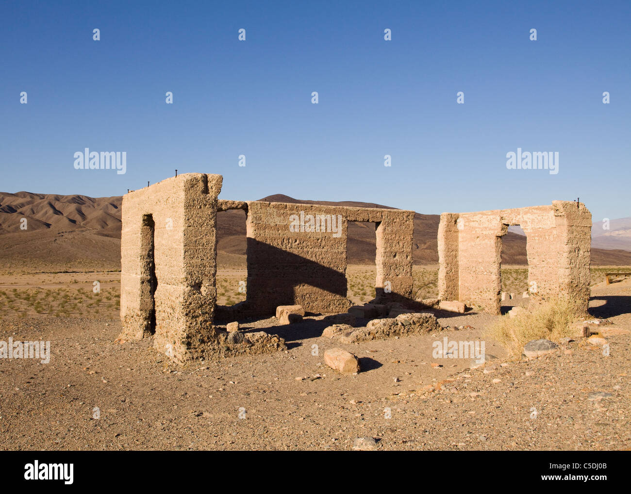 An old desert ruin - Mojave desert, California USA Stock Photo