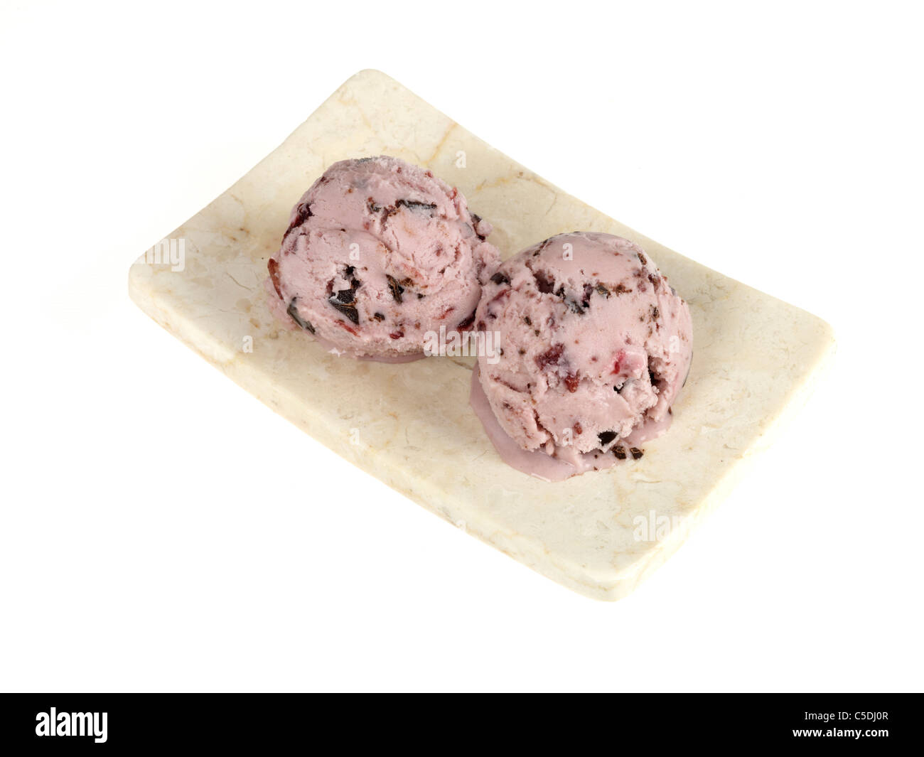 Food ben jerrys cherry garcia frozen yogurt two scoops hires stock photography and images Alamy