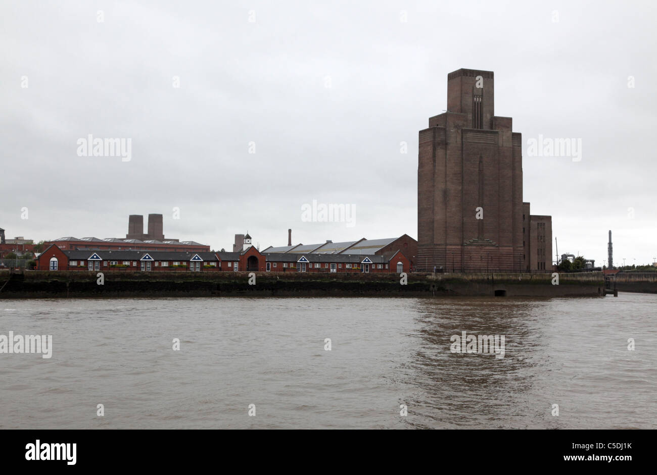 View of Birkenhead waterfront Stock Photo Alamy