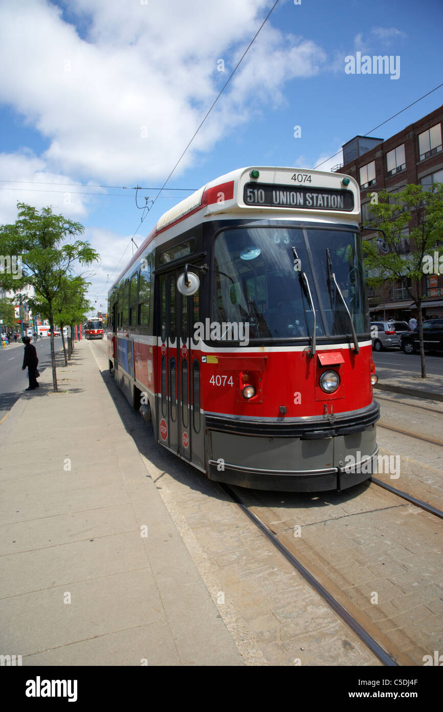 toronto transit system ttc tram ontario canada Stock Photo