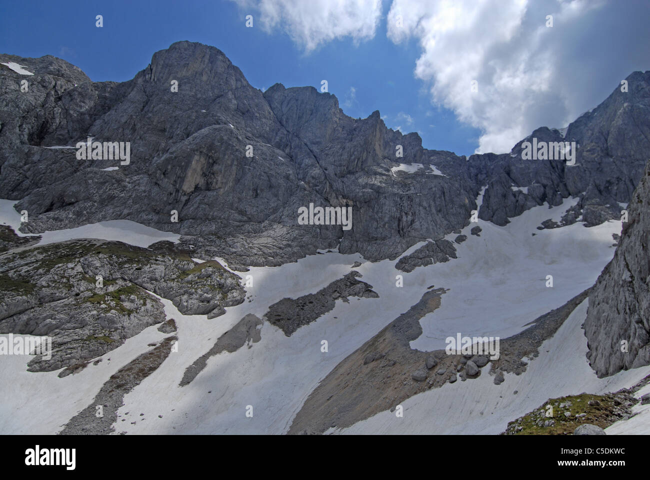 Debeli namet icefield in Durmtor national park, Montenegro Stock Photo