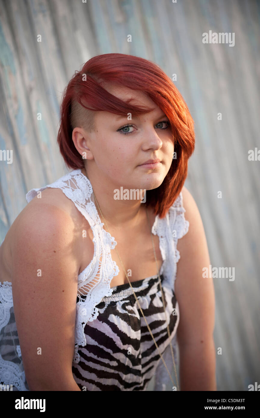 A 15 16 year old teenage girl. UK Stock Photo