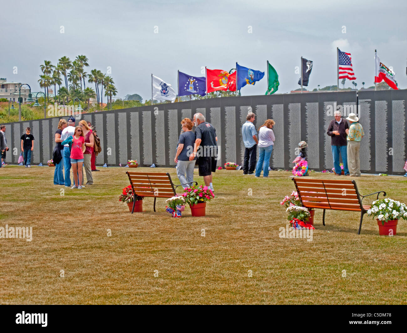 Local veterans visit The Wall That Heals, a traveling halfscale