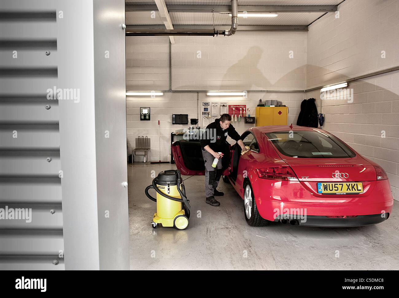 Audi Bristol car preparation Workshop Stock Photo - Alamy