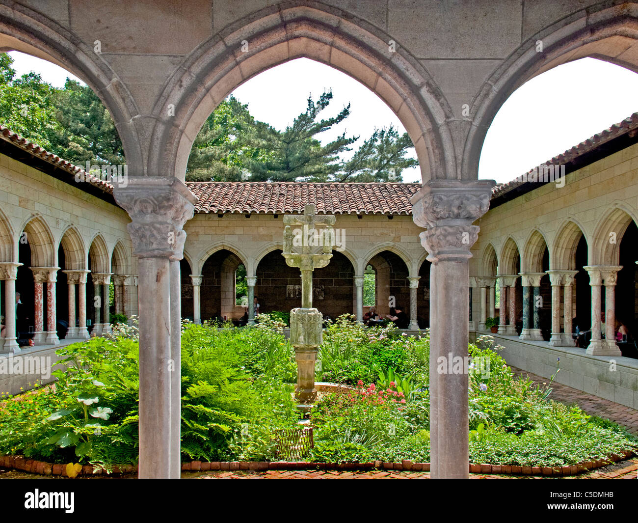 14th Century Trie Cloister at The Cloisters Museum in New York City's