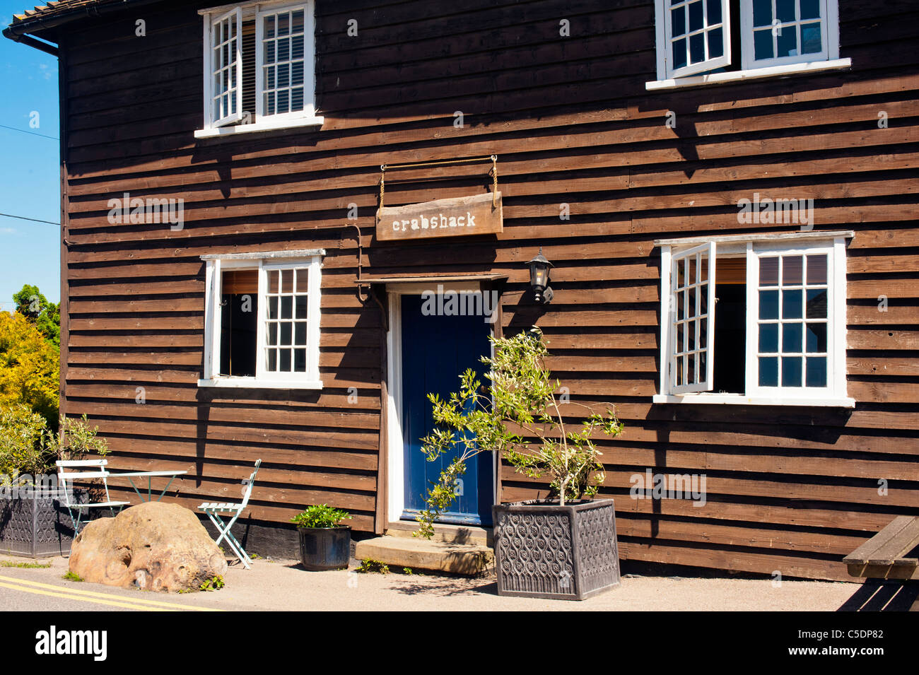 FAVERSHAM, KENT, UK JUNE 26, 2011 The Crab Shack restaurant Dining Room next door to the