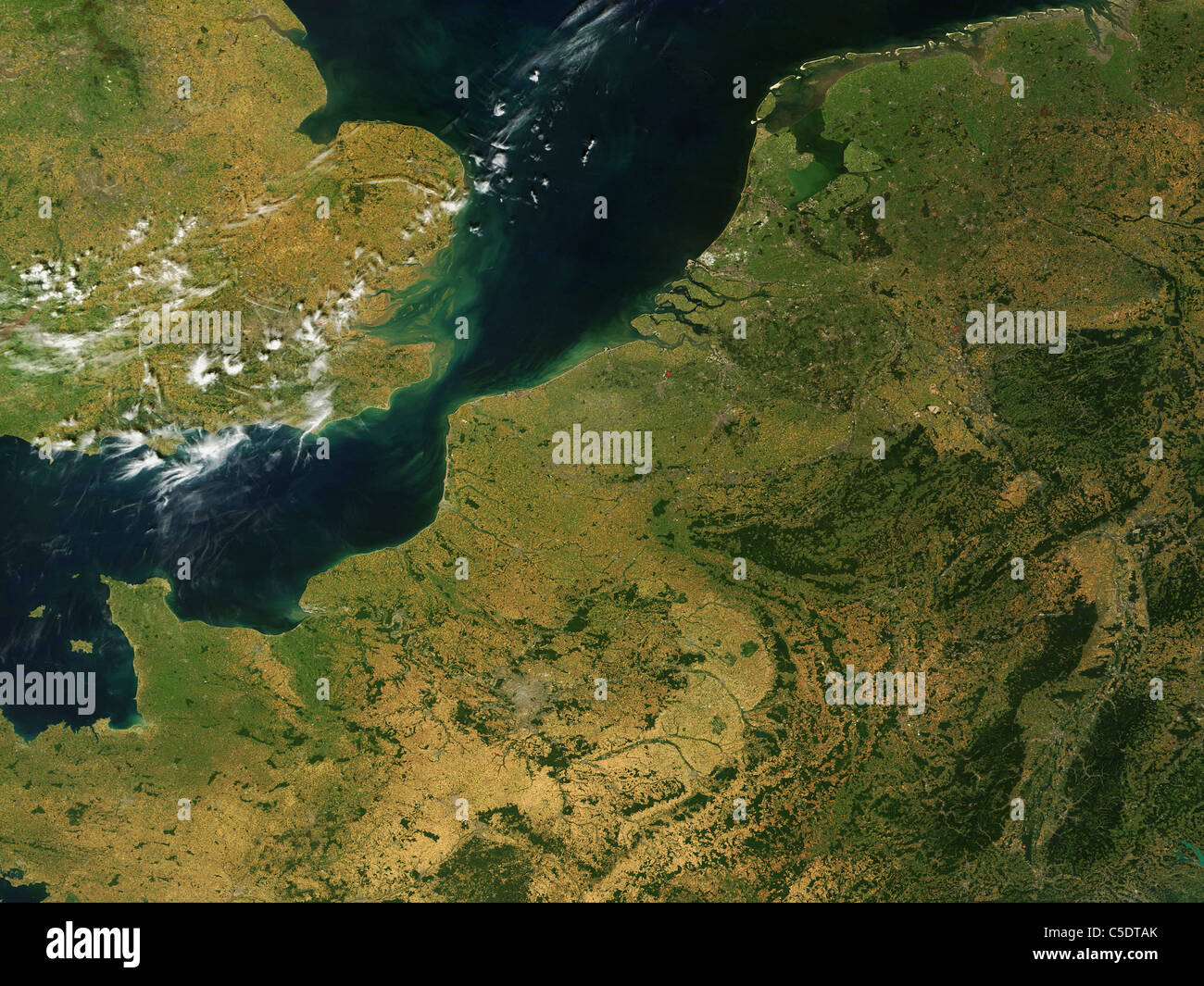 Netherlands satellite image hi-res stock photography and images - Alamy
