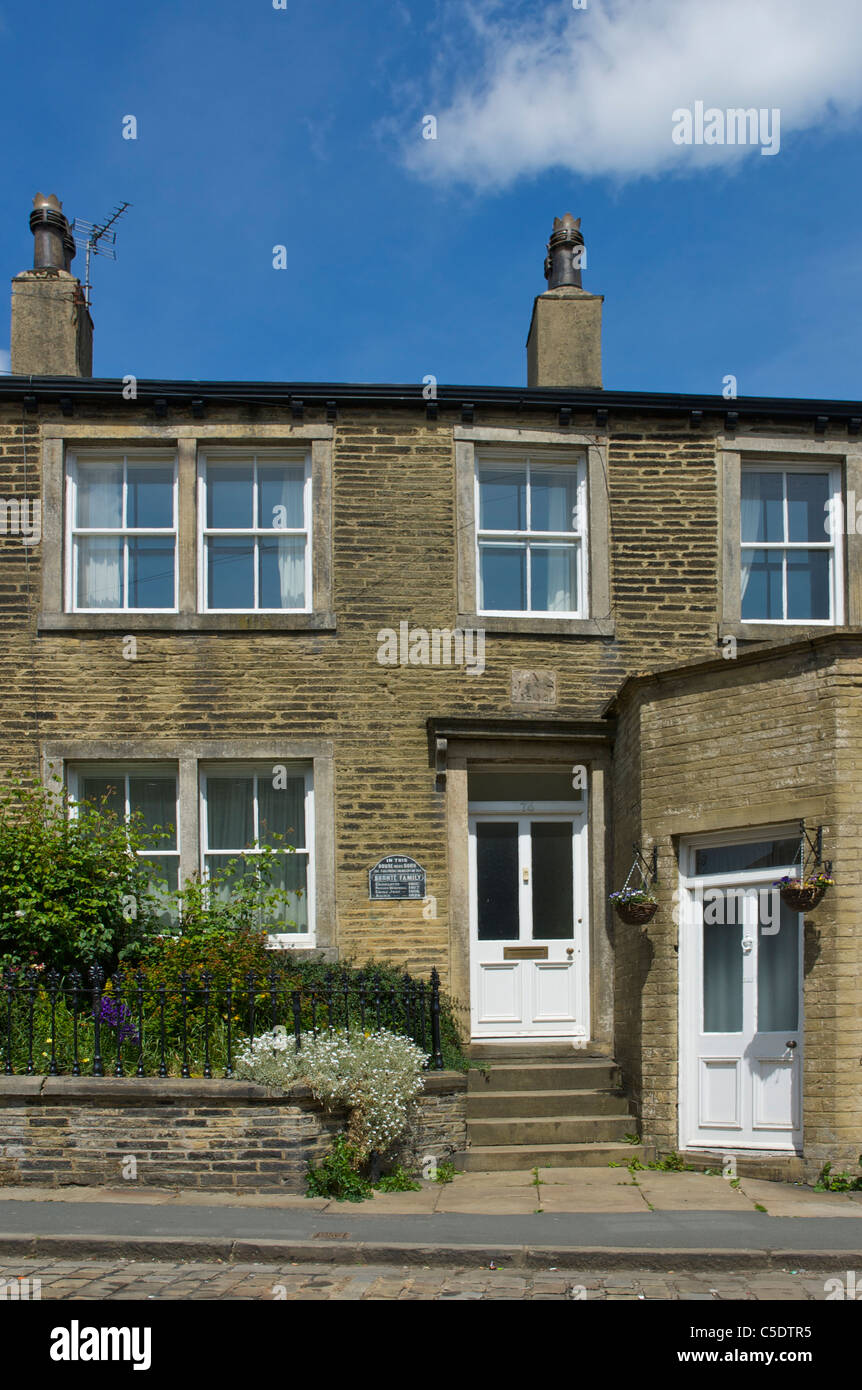 House in Thornton, near Bradford, West Yorkshire, UK, the birthplace of