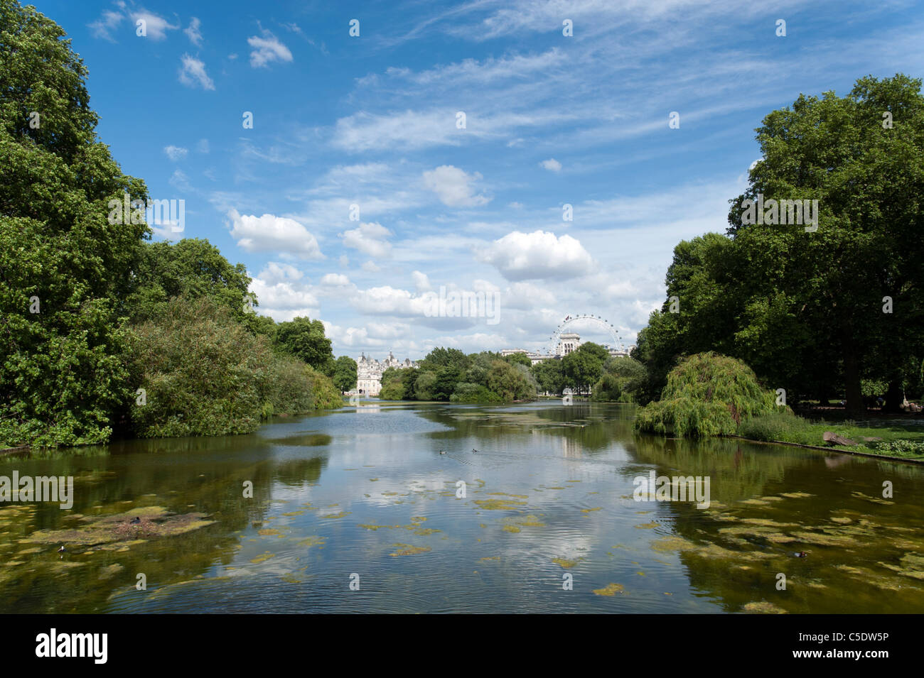 The lake in St James's Park, London, UK Stock Photo