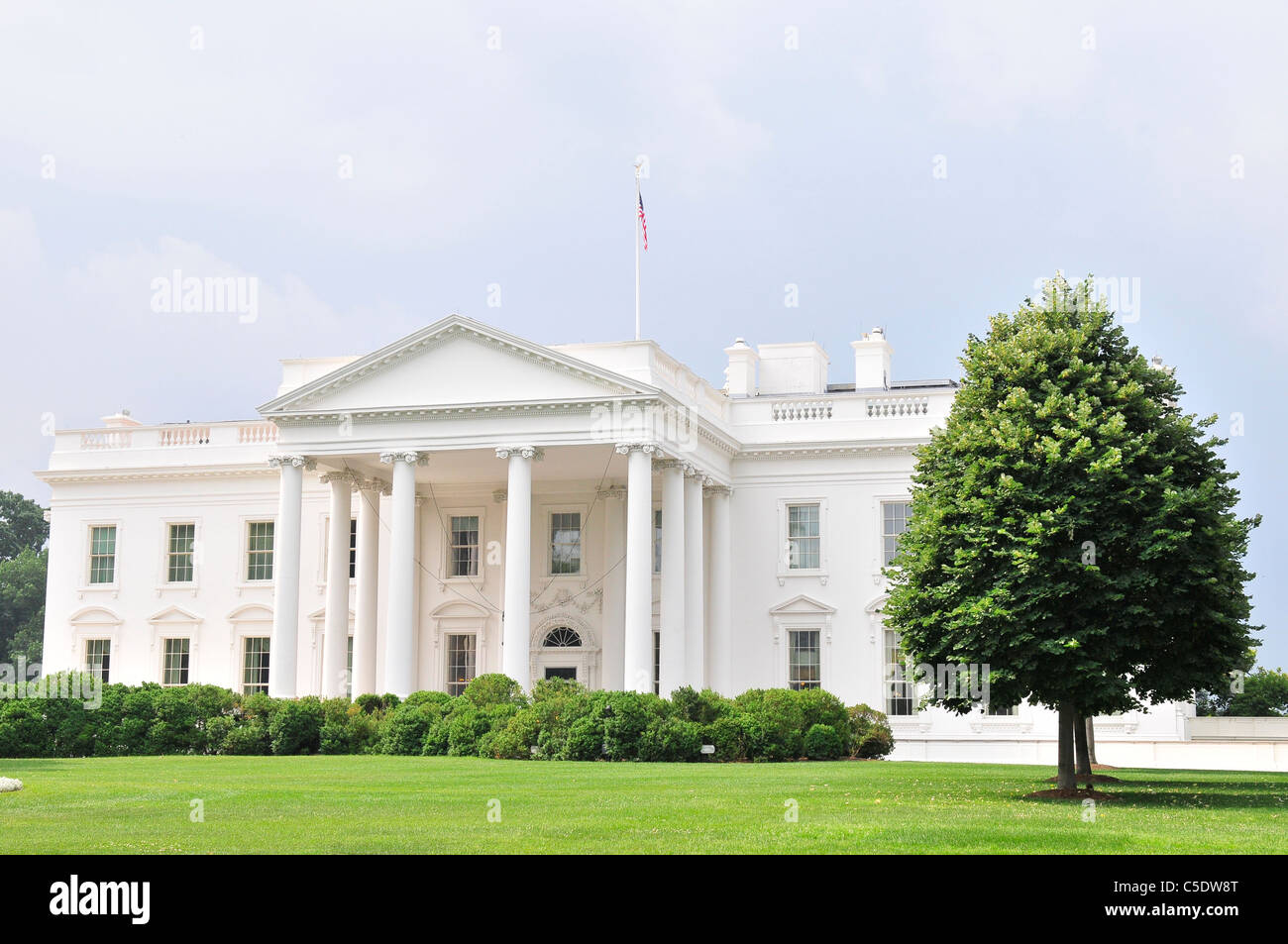 The White House is the official residence and principal workplace of the President of the United States. Stock Photo