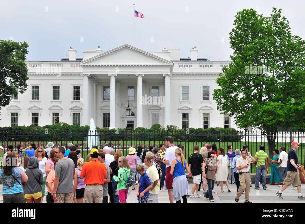 The White House is the official residence and principal workplace of the President of the United States. Stock Photo