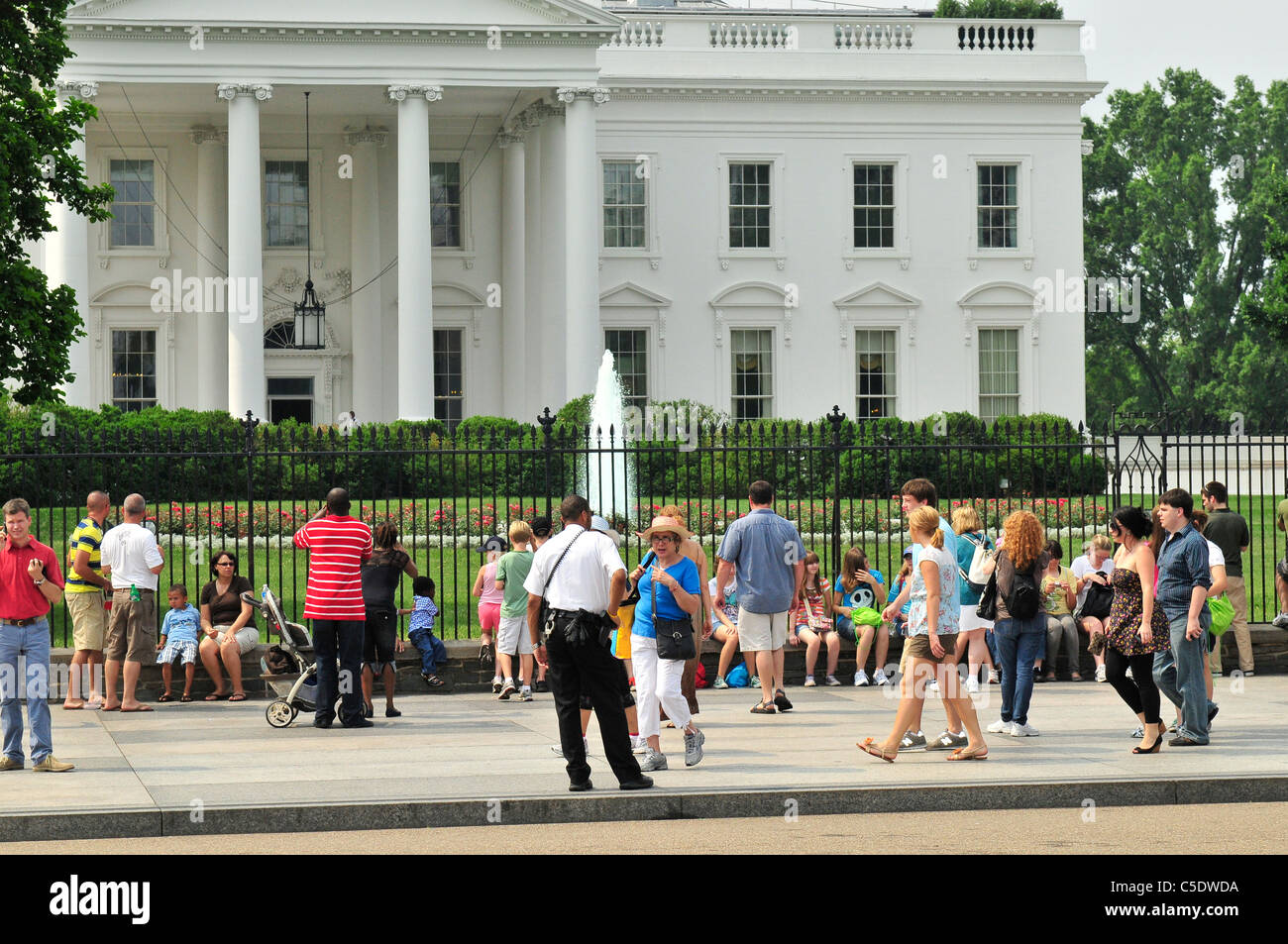 The White House is the official residence and principal workplace of the President of the United States. Stock Photo