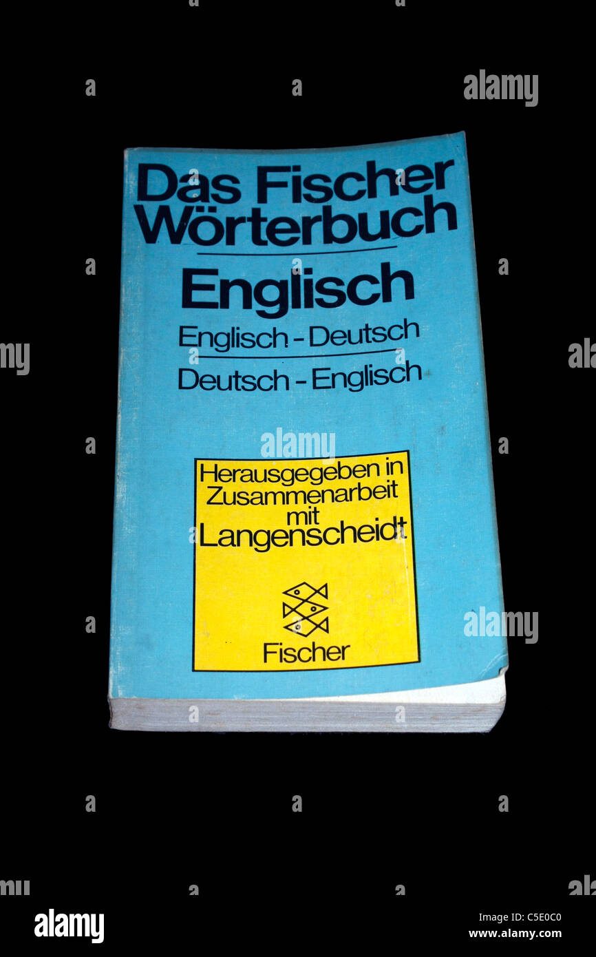 wörterbuch - German Dictionary English-German Stock Photo