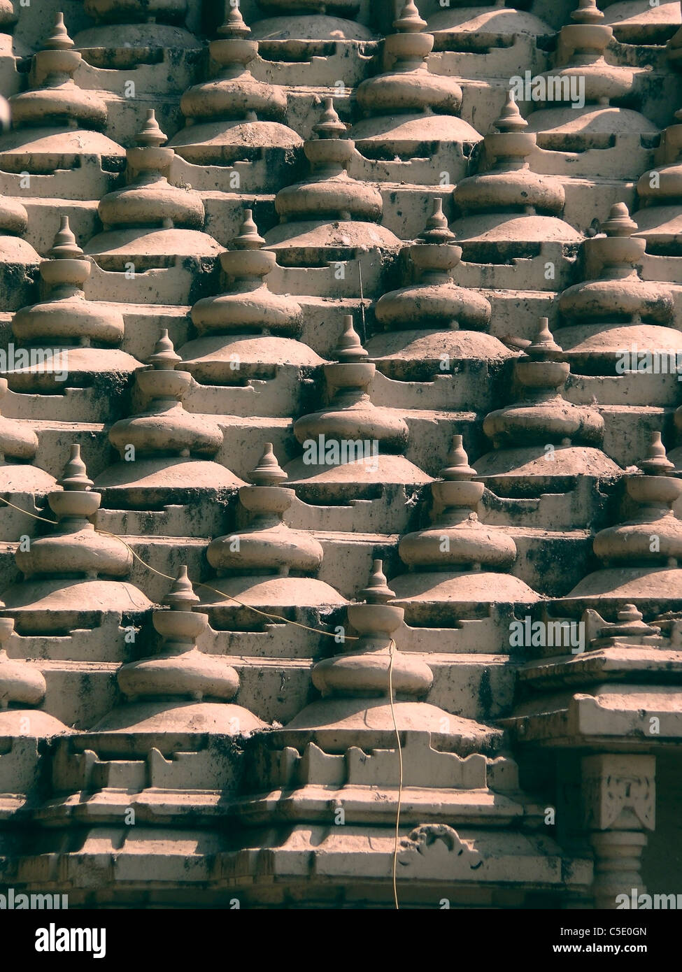 Close up of a dome of Jain temple Stock Photo