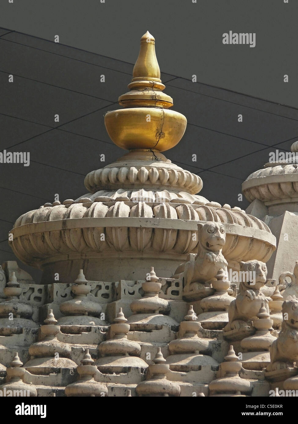 Close up of a dome of Jain temple Stock Photo