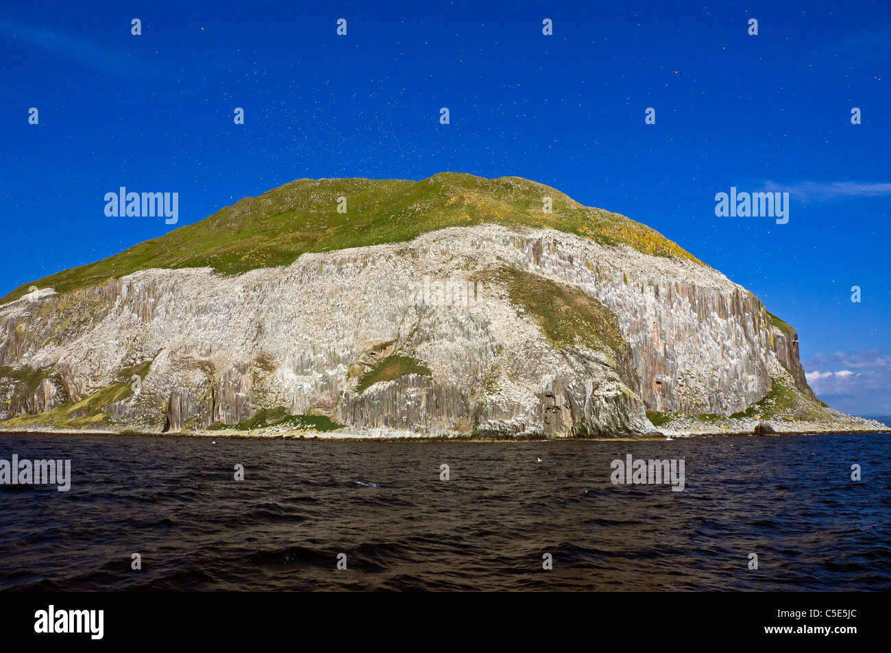 Southern aspects of famous Scottish island Ailsa Craig located at the