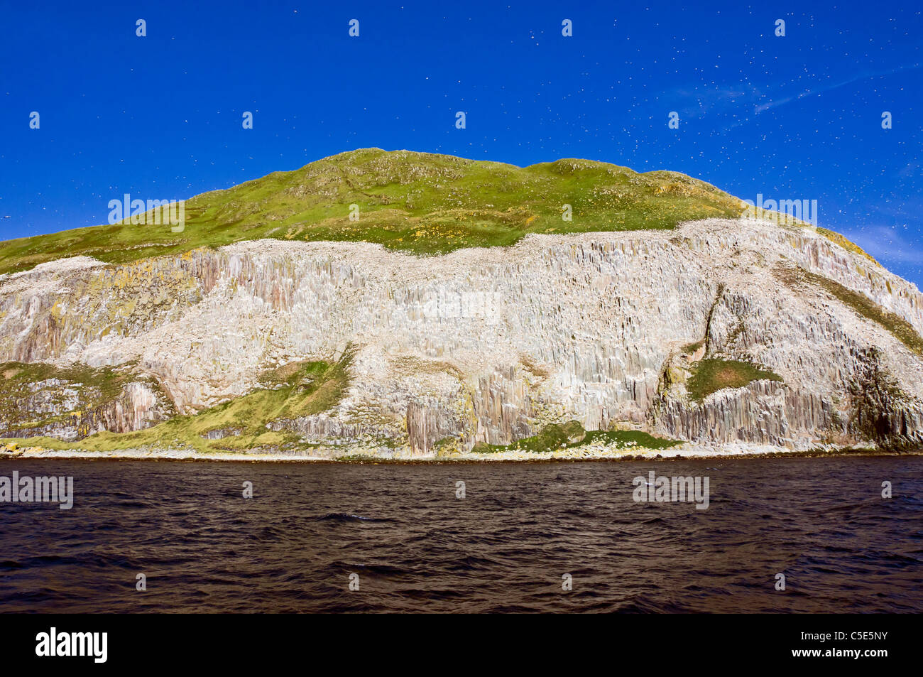 Southern aspects of famous Scottish island Ailsa Craig located at the