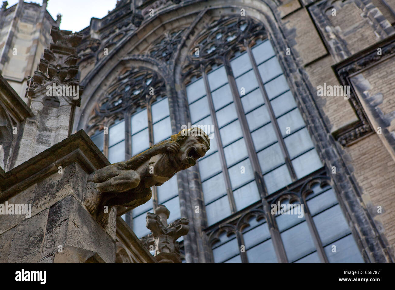 Gargoyles on the Dom Kerk, Utrecht Stock Photo