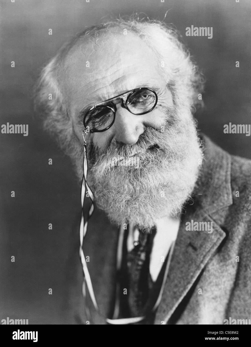 Bearded man with pince-nez Stock Photo - Alamy