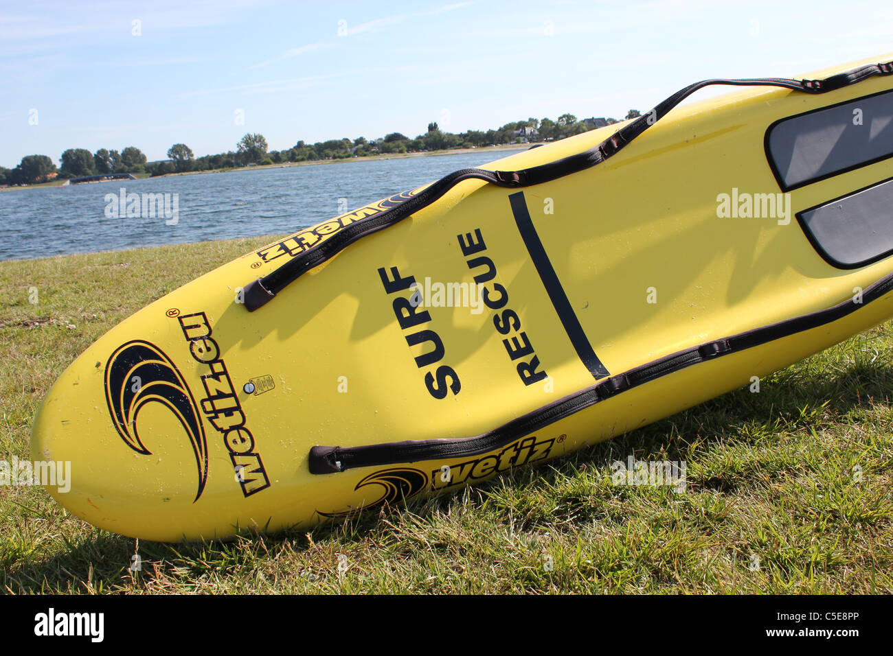 Rescue surf board Stock Photo