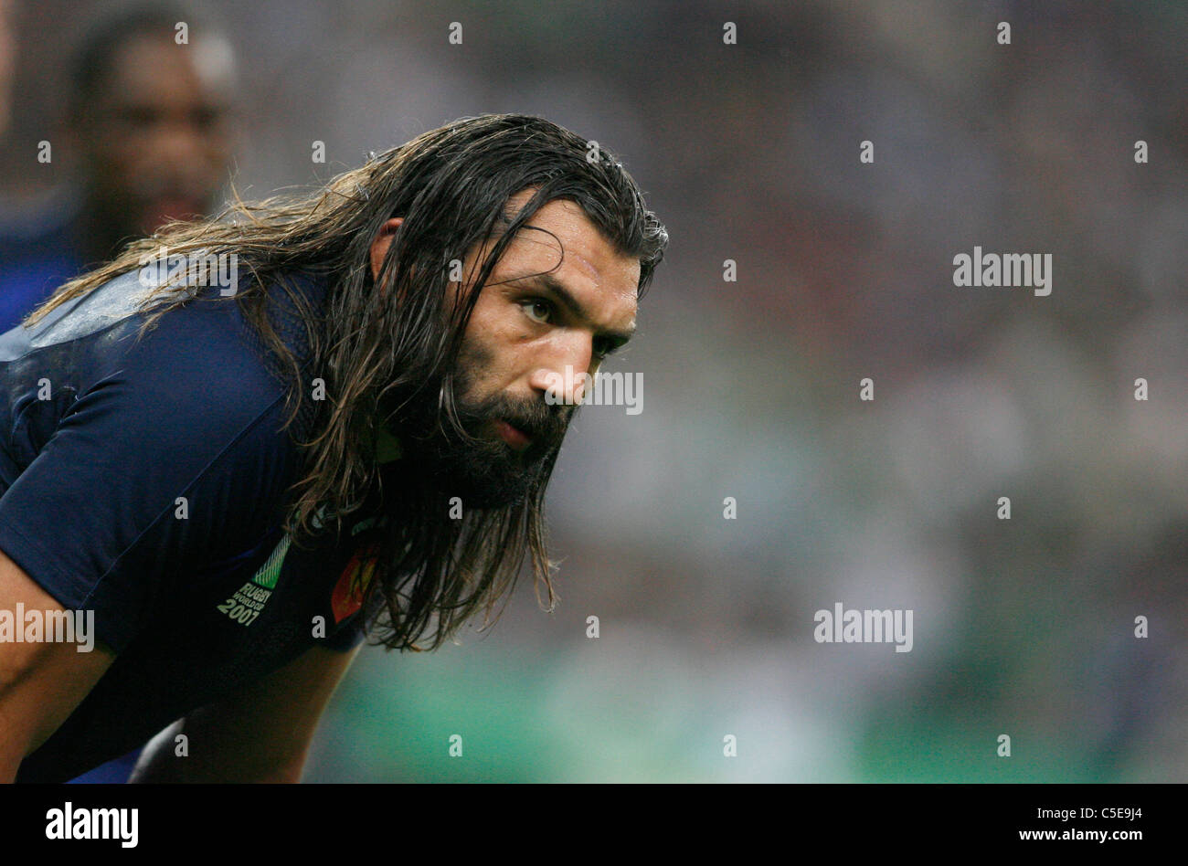 Sebastien CHABAL Rugby World Cup 2007 France v Ireland Stade de France Saint Denis/ France 21.09.07 Stock Photo