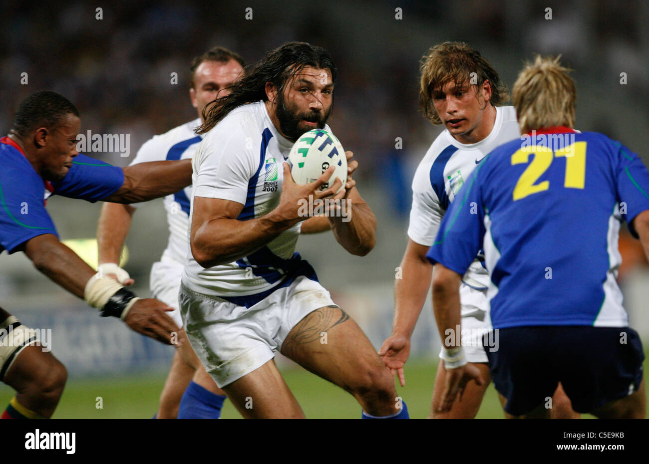 Sebastien CHABAL Rugby World Cup 2007 France v Namibia Toulouse / France 16.09.07 Stock Photo