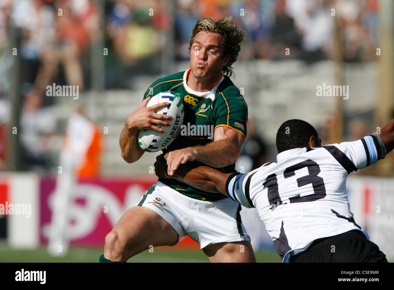 Percy MONTGOMERY Rugby World Cup 07 SOUTH AFRICA v FIJI Marseille 07.10.07 Stock Photo