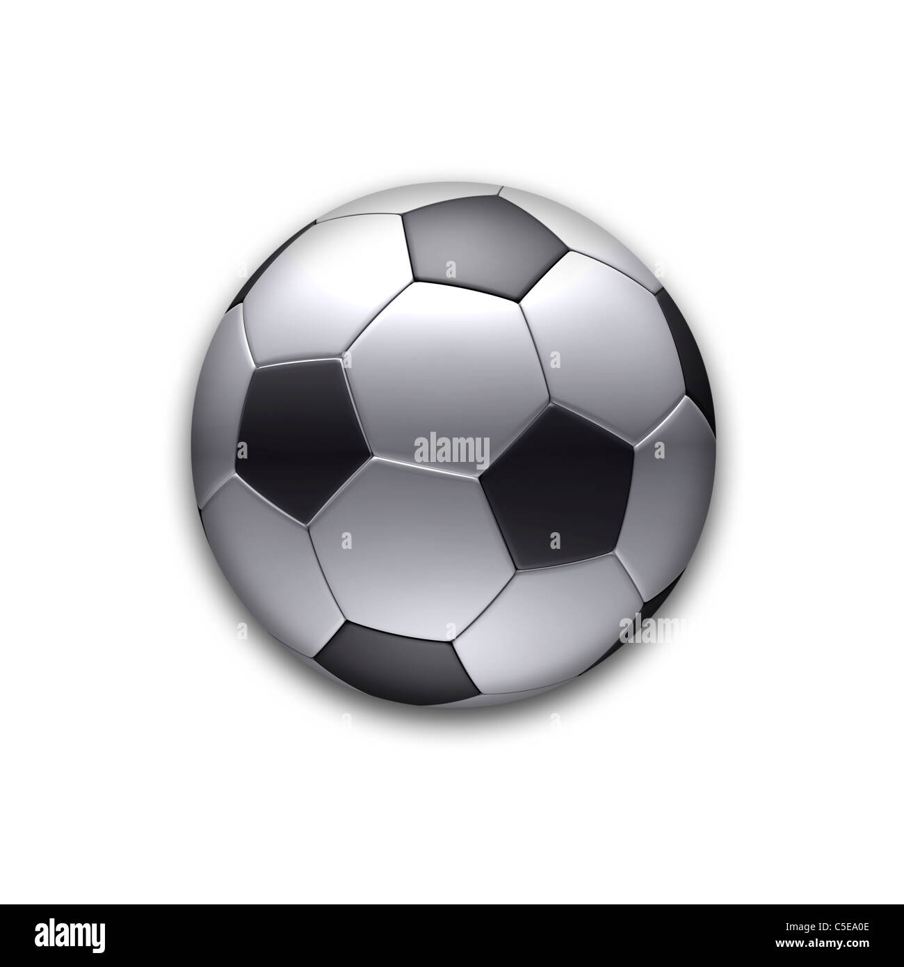 Foot ball 3D icon logo symbol button Stock Photo