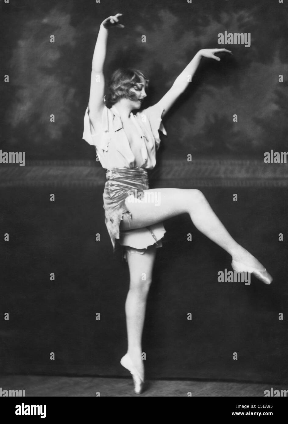 Ballet dancer performing on stage Stock Photo