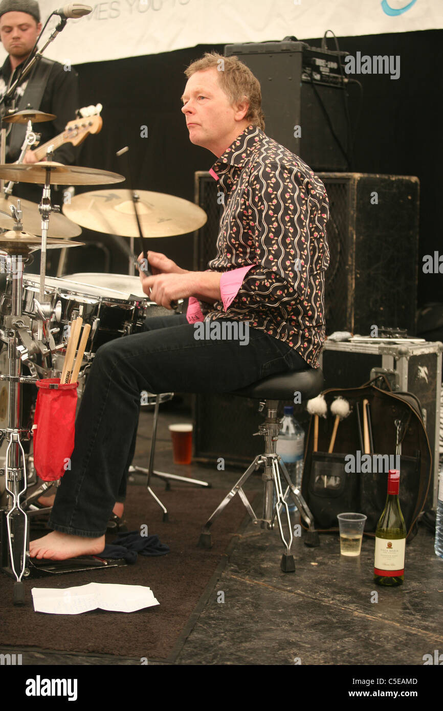 Chris Jagger & The Atcha Band. Marlborough Jazz Festival 2011 Stock