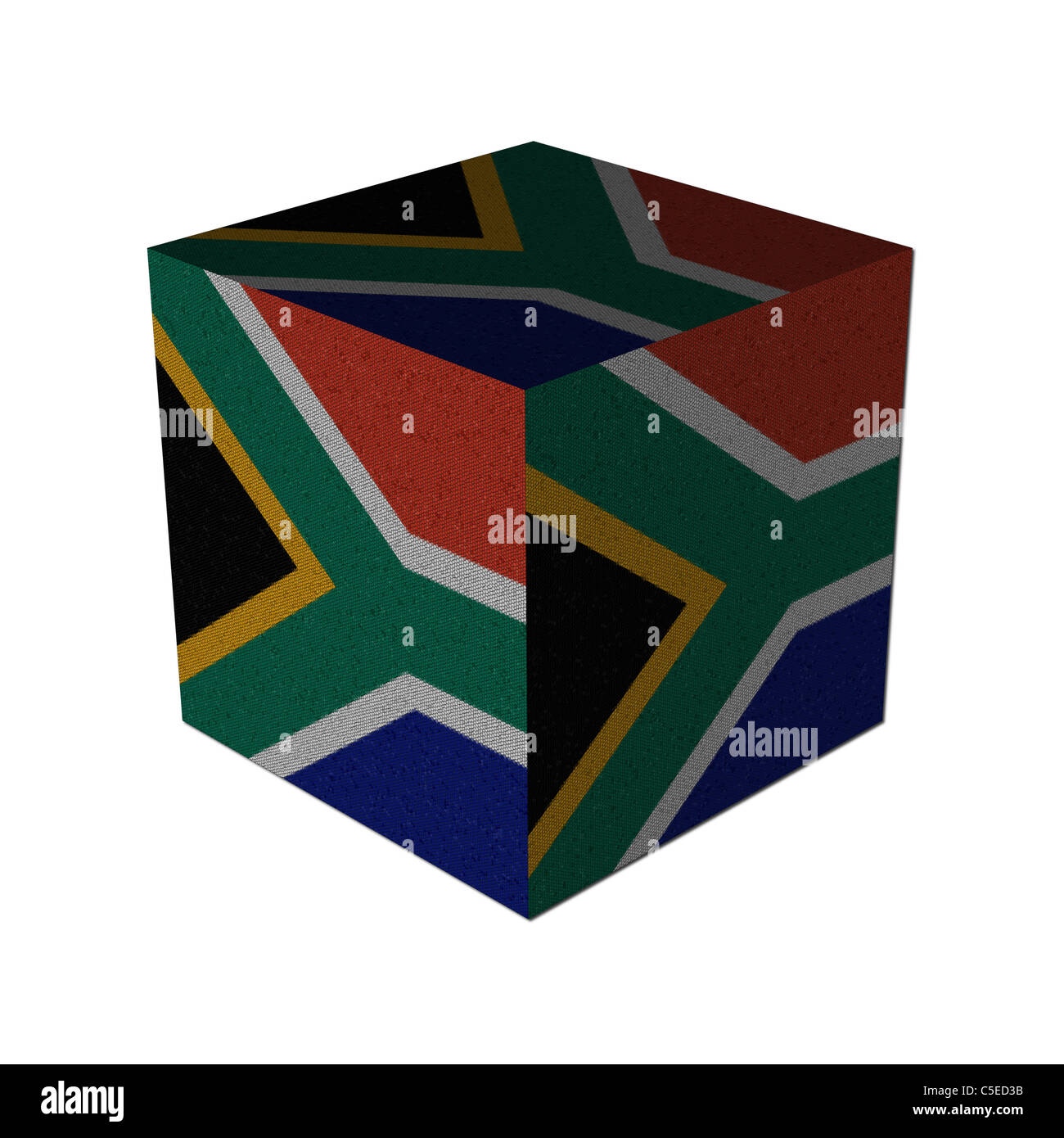 South Africa flag mosaic cube illustration Stock Photo Alamy