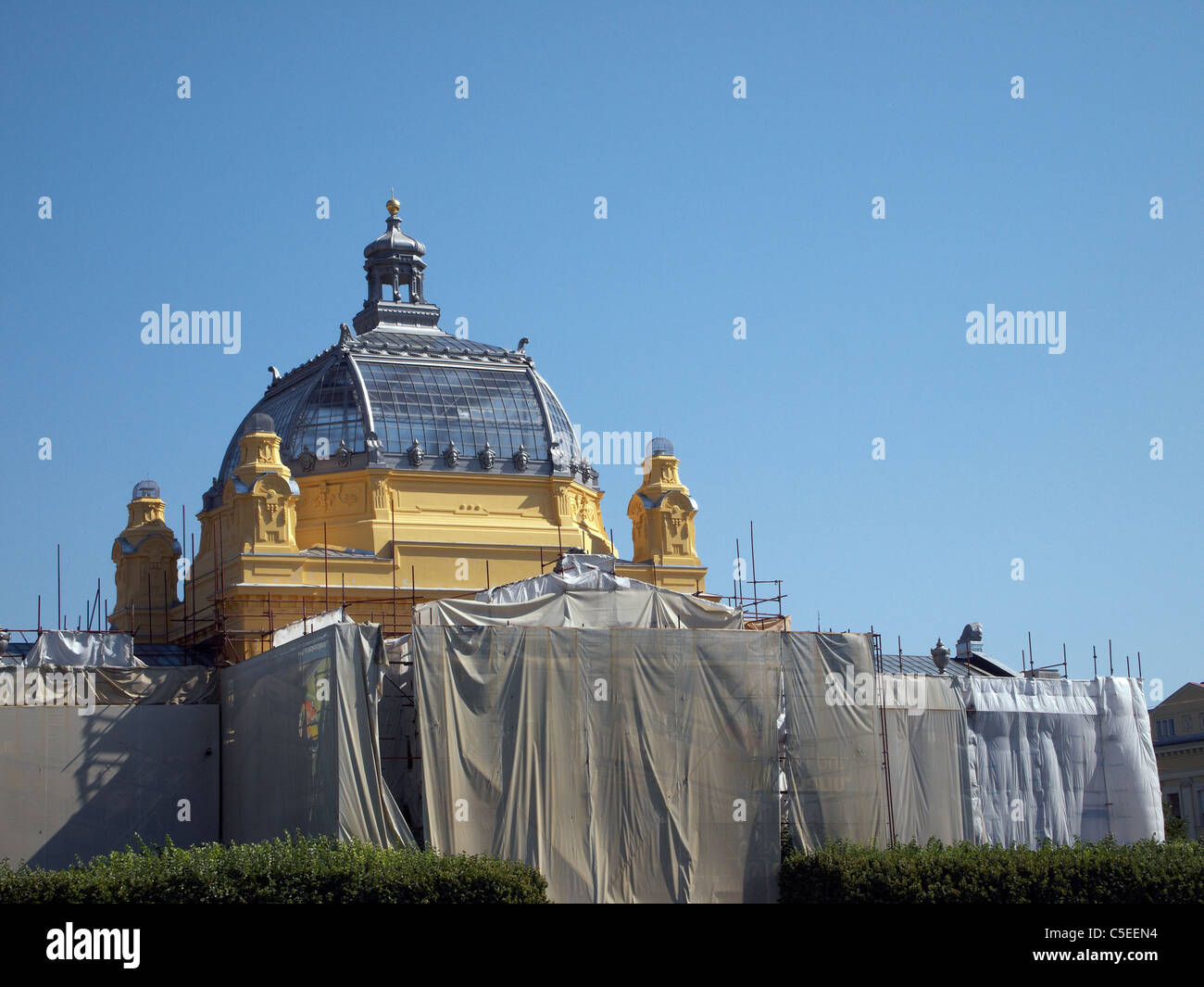 Dome of the Art Pavilion, Zagreb, Croatia Stock Photo