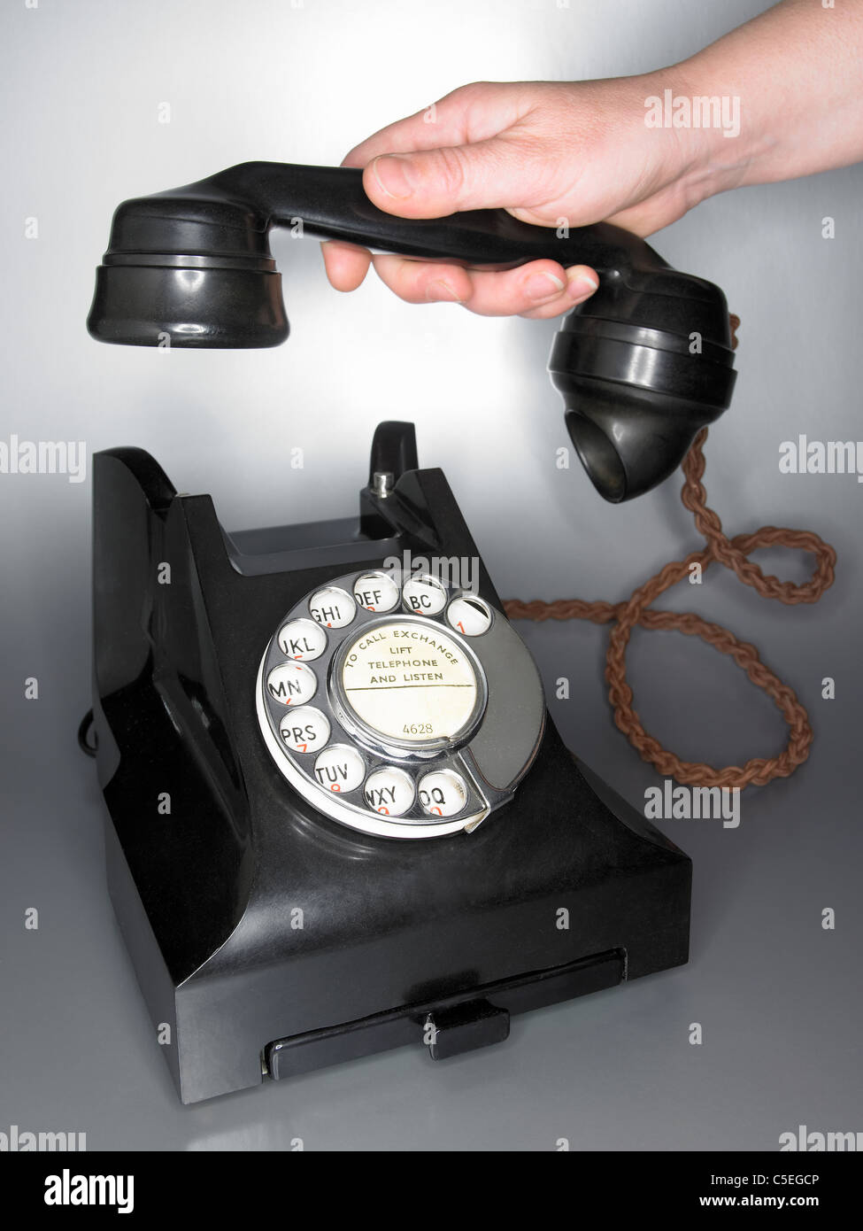 vintage phone Stock Photo