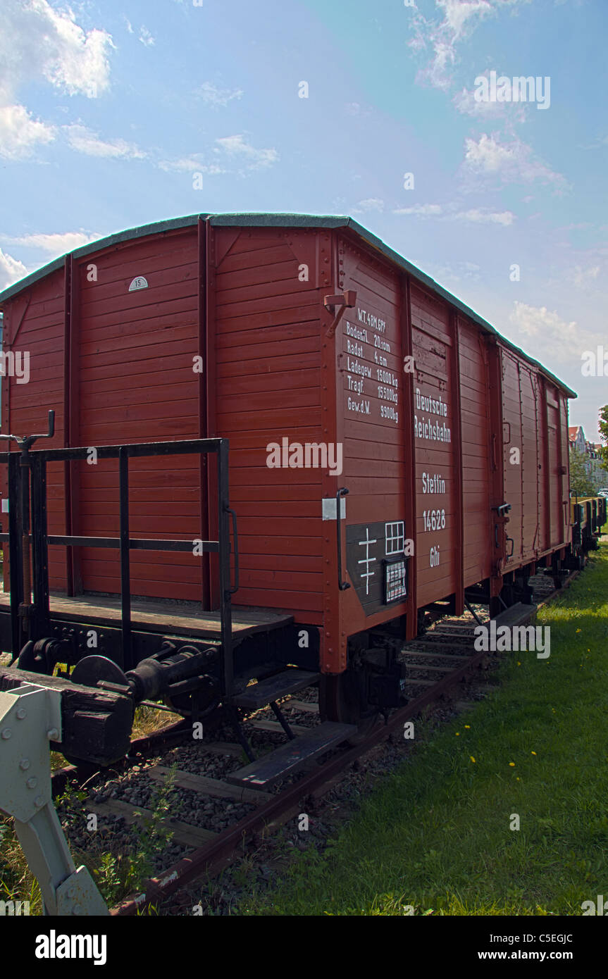 East German Rail Wagon Stock Photo