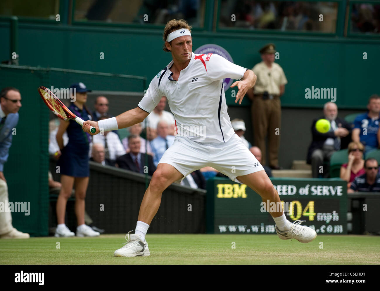 Nabladian Racket Sport tennis action ball racket david nalbandian hi-res stock ...