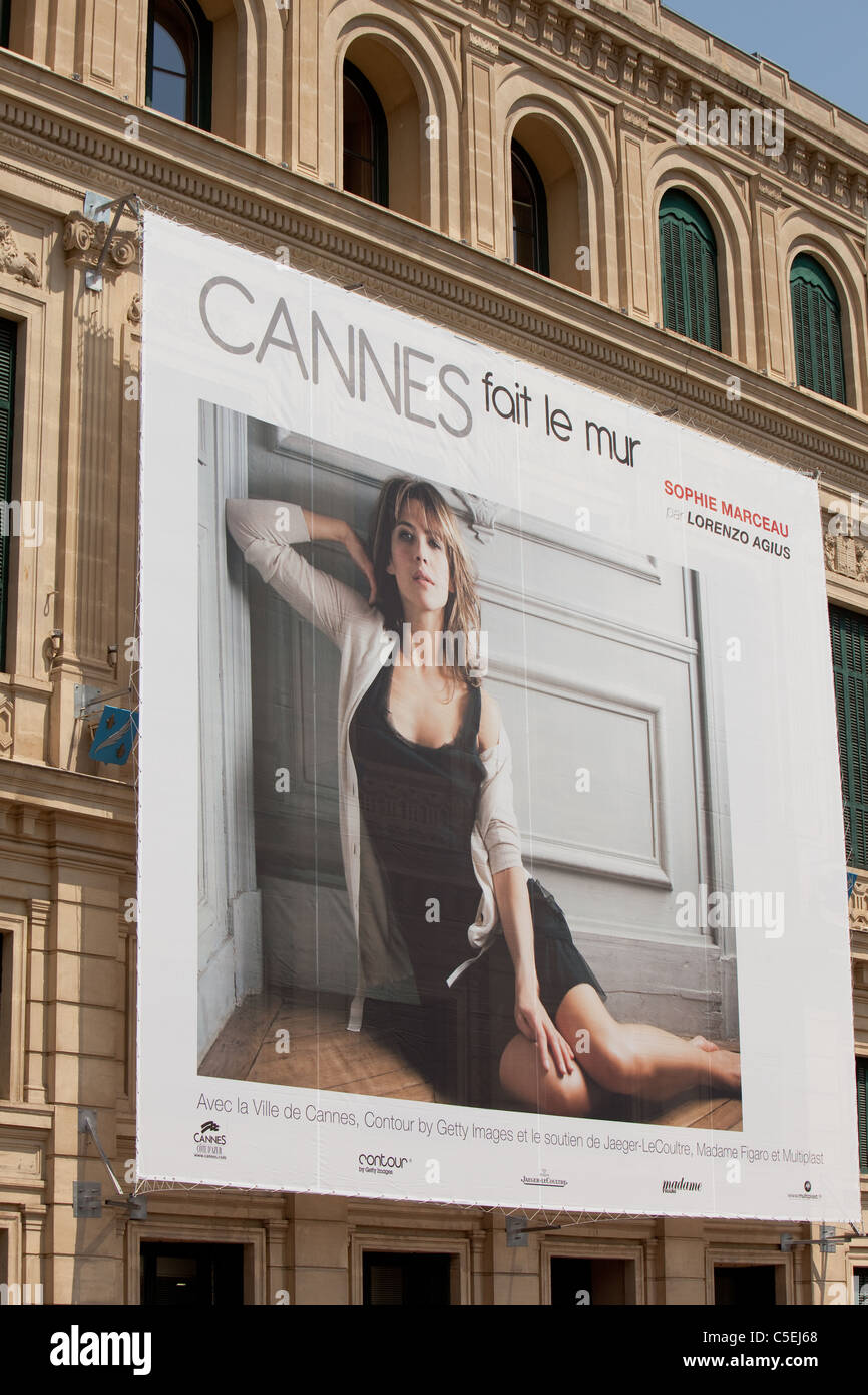 Advertising Posters for Cannes film Festival. Cannes. France Stock