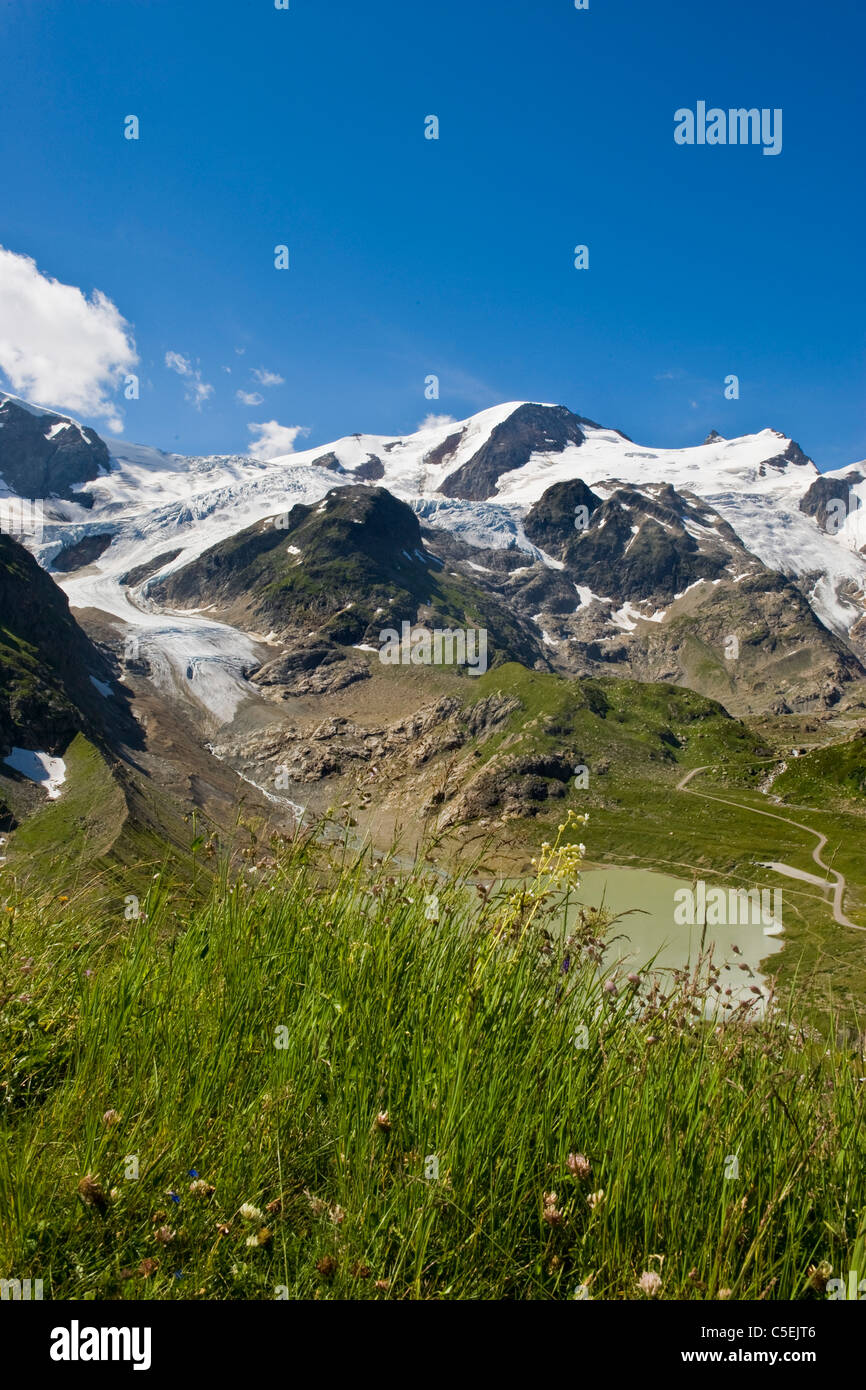 Steingletscher glacier, Susten pass, Canton Uri, Switzerland Stock